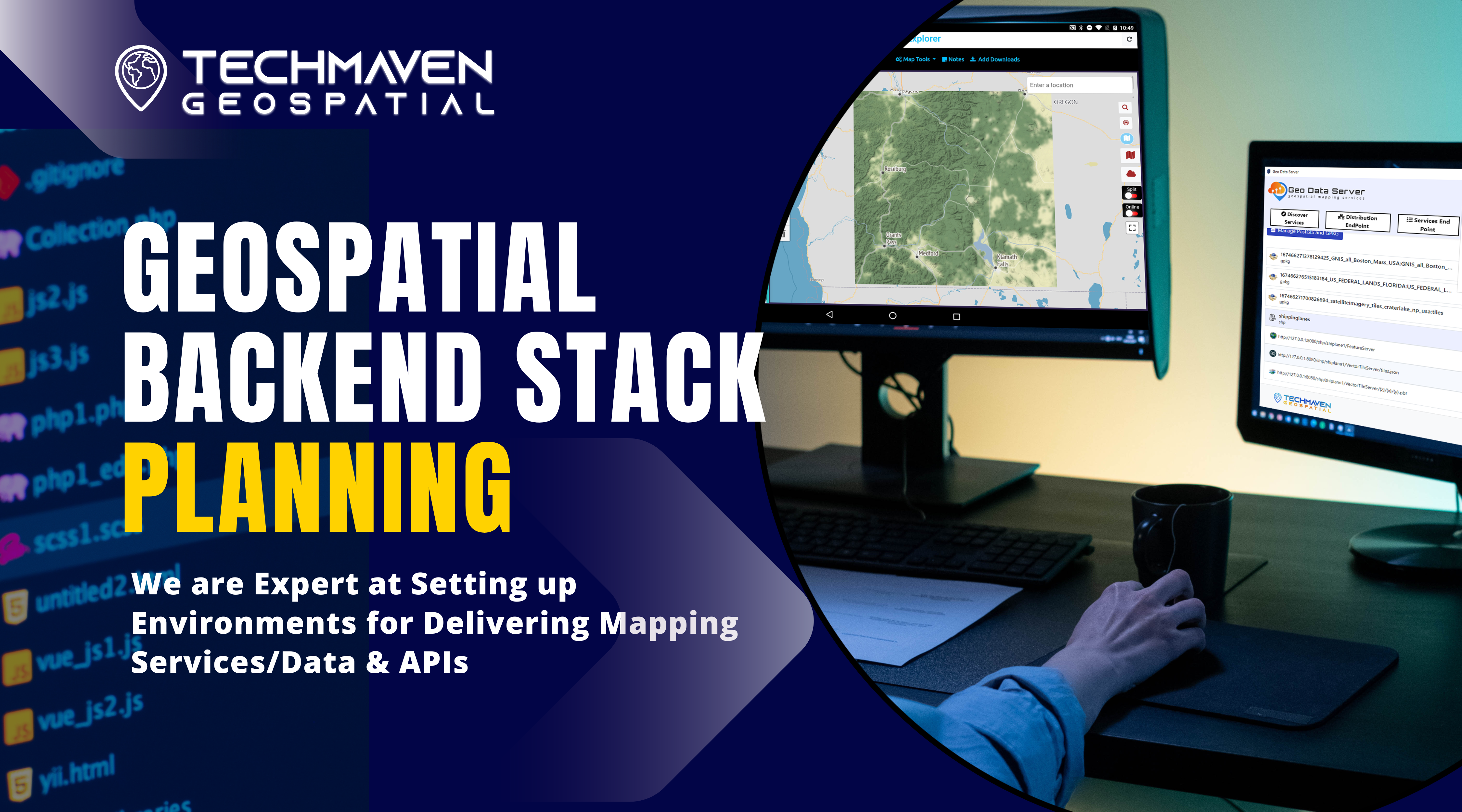Geospatial back-end stack planning and setup